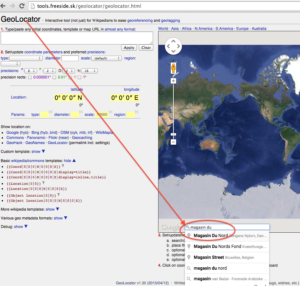 GeoLocator – Magasin du Nord