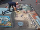 Julian Beever At Alextorv In Copenhagen Denmark