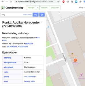 OpenStreetMap - Audika Hørecenter