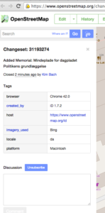 OpenStreetMap – Changeset