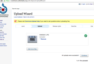 Wikimedia Commons – UploadWizard – Files Uploaded