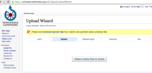 Wikimedia Commons – UploadWizard – Select Media Files